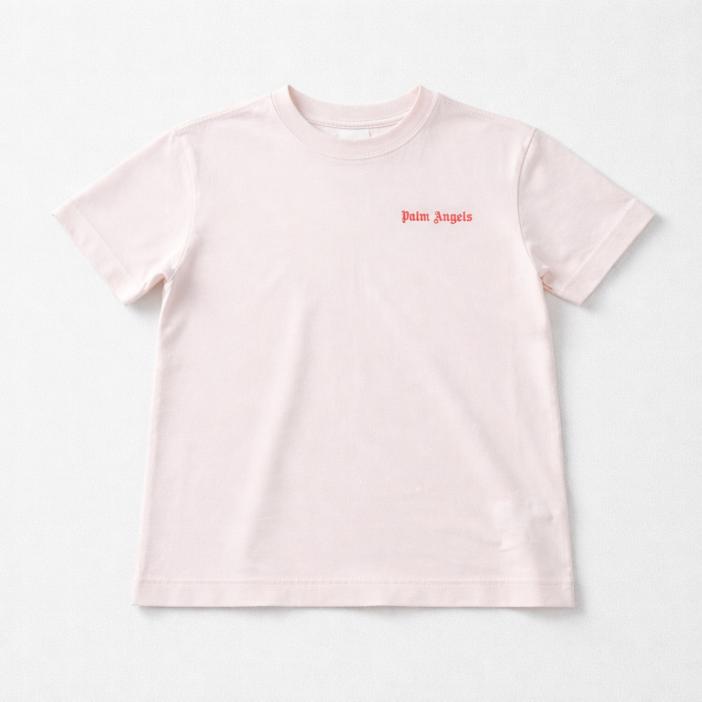 Palm Angels Girls Pink Logo T-shirt | Casa Childrenswear