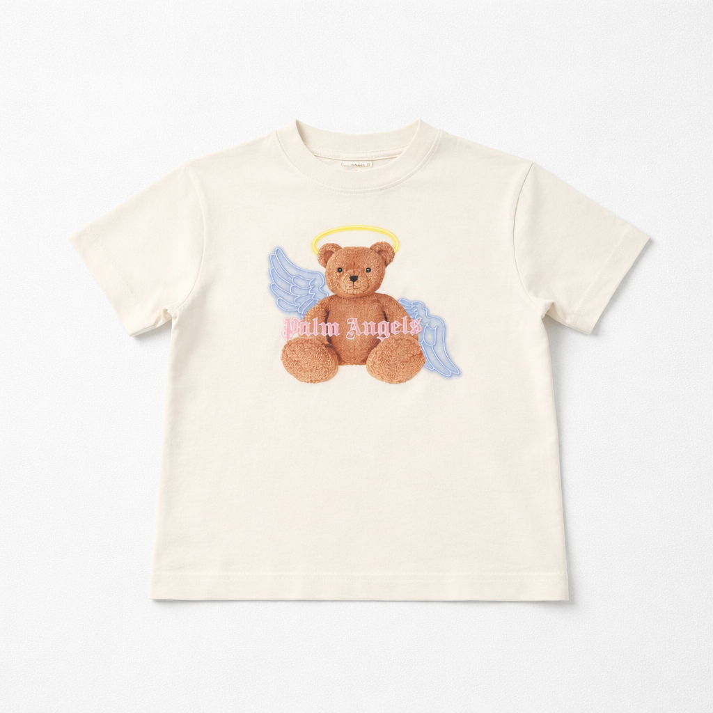 Palm Angels Girls Off White Bear T-Shirt | Casa Childrenswear