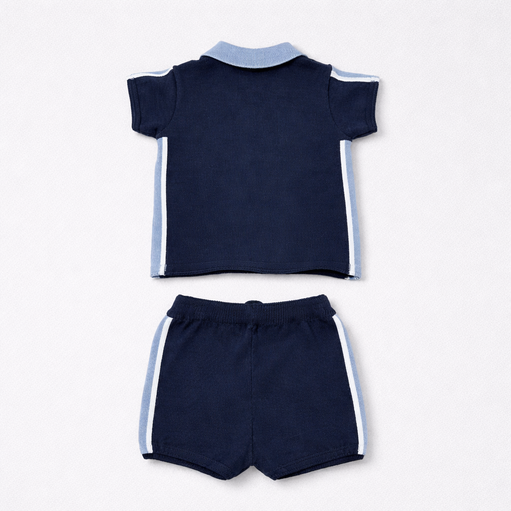 Granlei Boys Navy Polo & Short Set | Casa Childrenswear