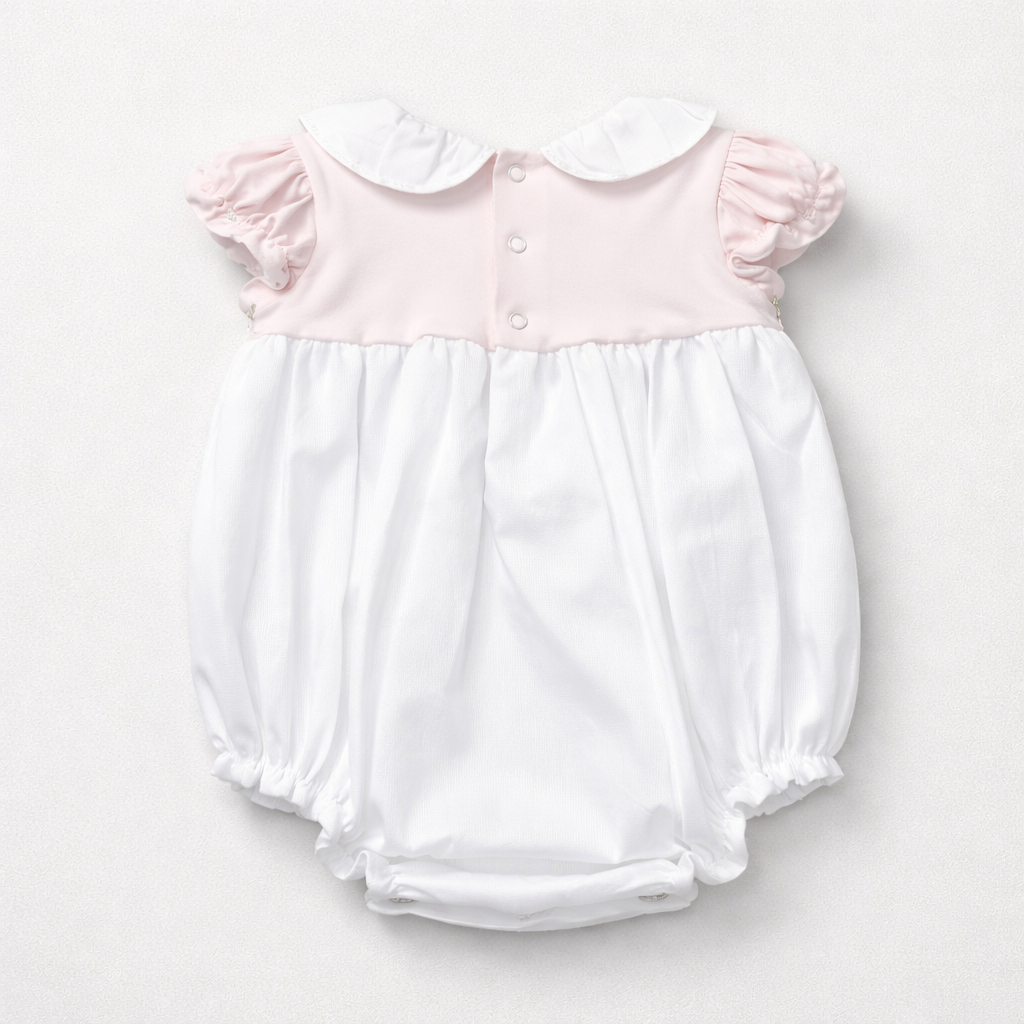 Adriana Mae Baby Girls Ice Cream Satin Bubble | Casa Childrenswear