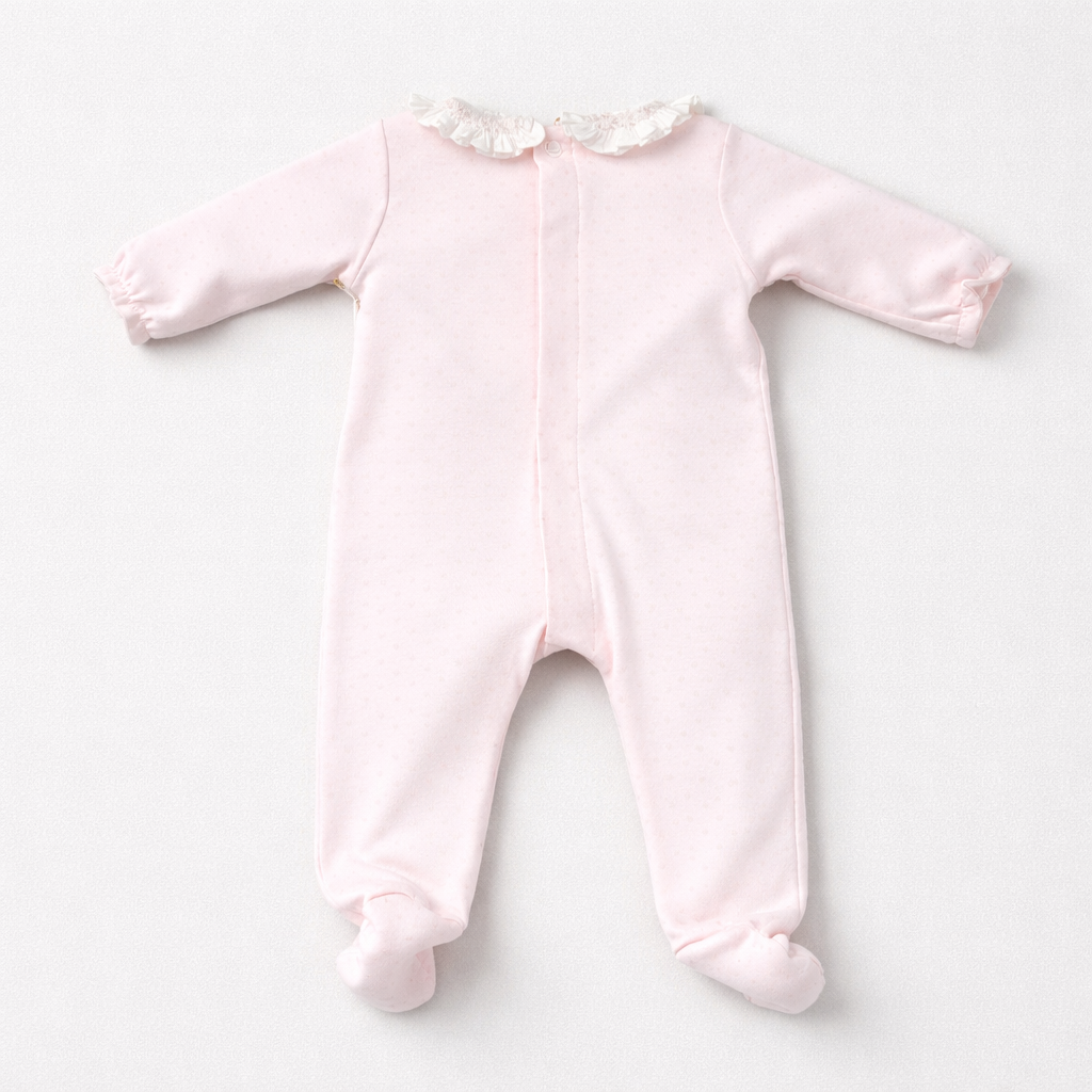 Adriana Mae Baby Girls Roses Footie | Casa Childrenswear