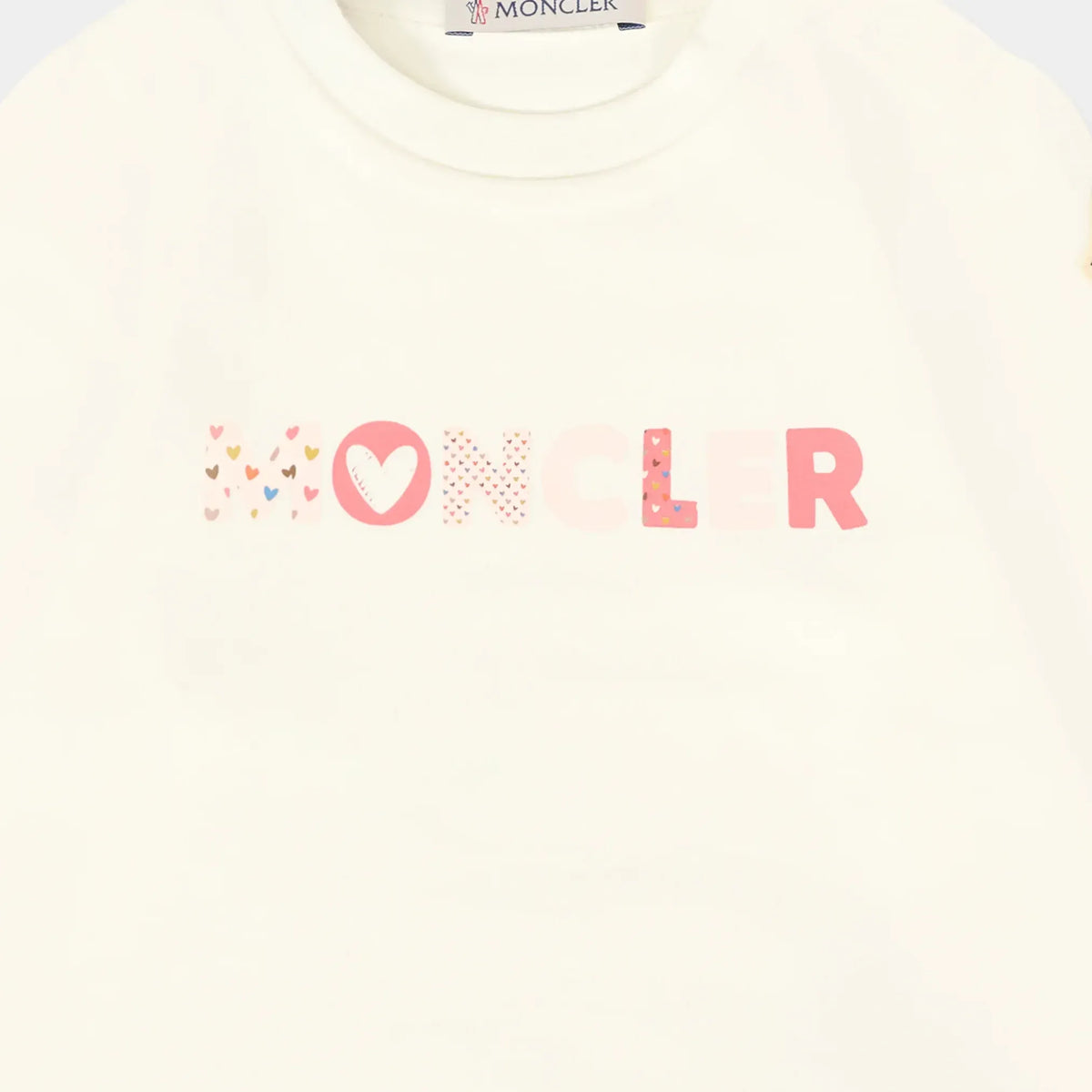 Moncler Enfant Baby Girls Natual T-Shirt | Casa Childrenswear