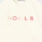 Moncler Enfant Baby Girls Natual T-Shirt | Casa Childrenswear