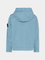 Stone Island Blue Parka Jacket | Casa Childrenswear
