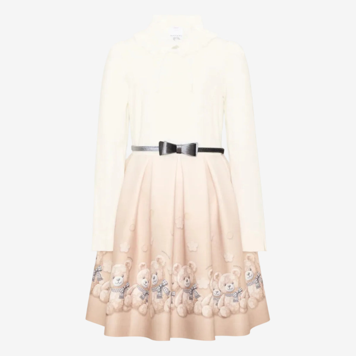 Girls Beige Bear Dress