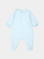 Moschino Baby Boys Sky Blue Teddy Bear Babygrow | Casa Childrenswear