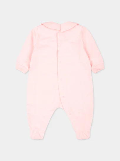 Moschino Baby Girls Rose Teddy Bear Babygrow | Casa Childrenswear