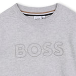 Boss Boys Grey Sweatshirt | Casa Childrenswear