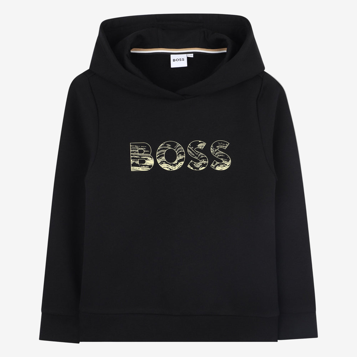 Boss Boys Black Hooded Sweatshirt | Casa Childrenswear