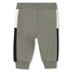 Boss Boys Khaki Track Bottom Patch Design | Casa Childrenswear