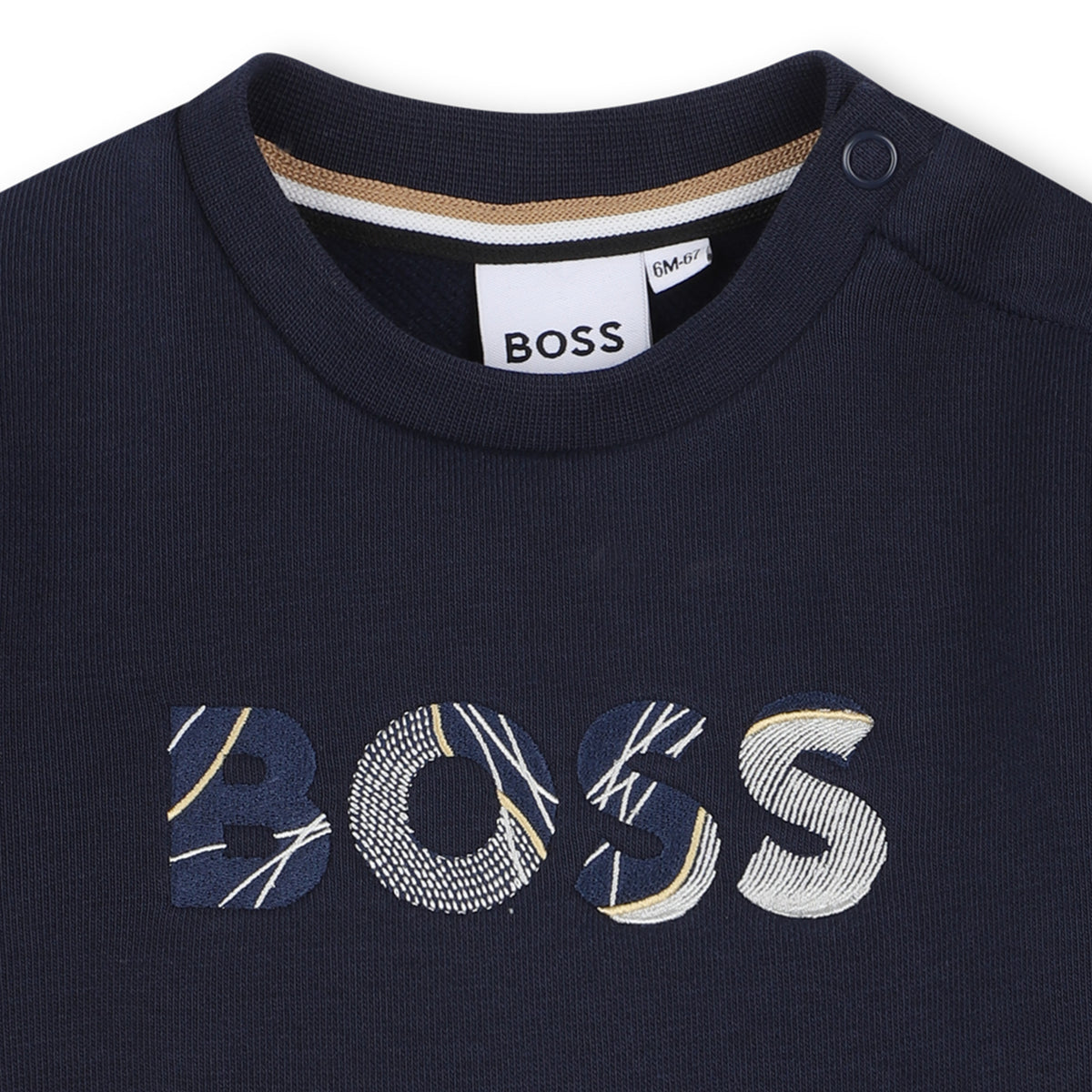 Boss Baby Boys Navy Logo Sweatshirt | Casa Childrenswear