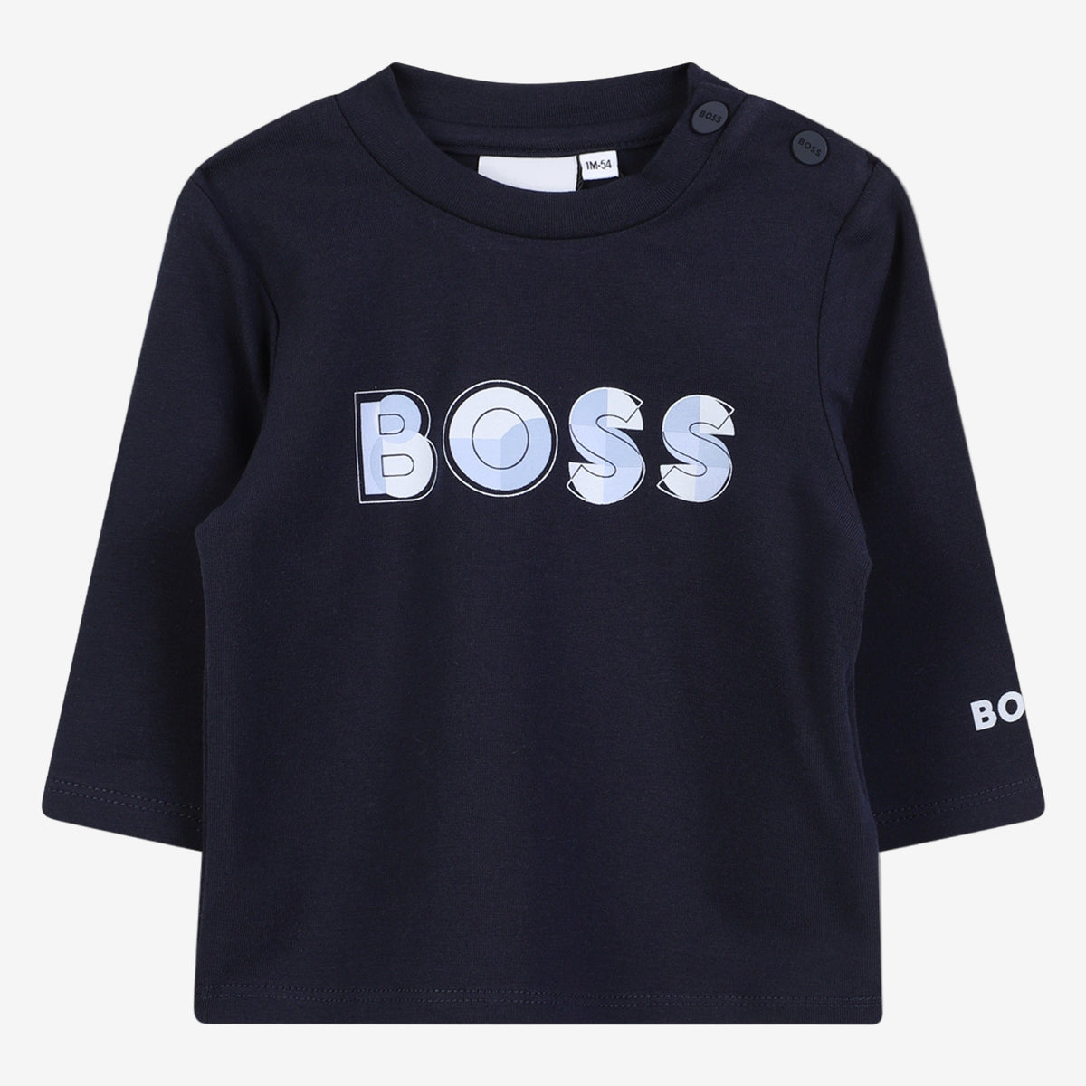 Baby Boys Navy Long Sleeve T-Shirt