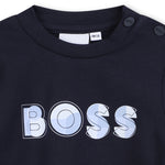 Baby Boys Navy Long Sleeve T-Shirt
