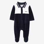 Baby Boys Navy Babygrow