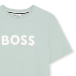 Boss Boys Pale Green Logo T-Shirt | Casa Childrenswear