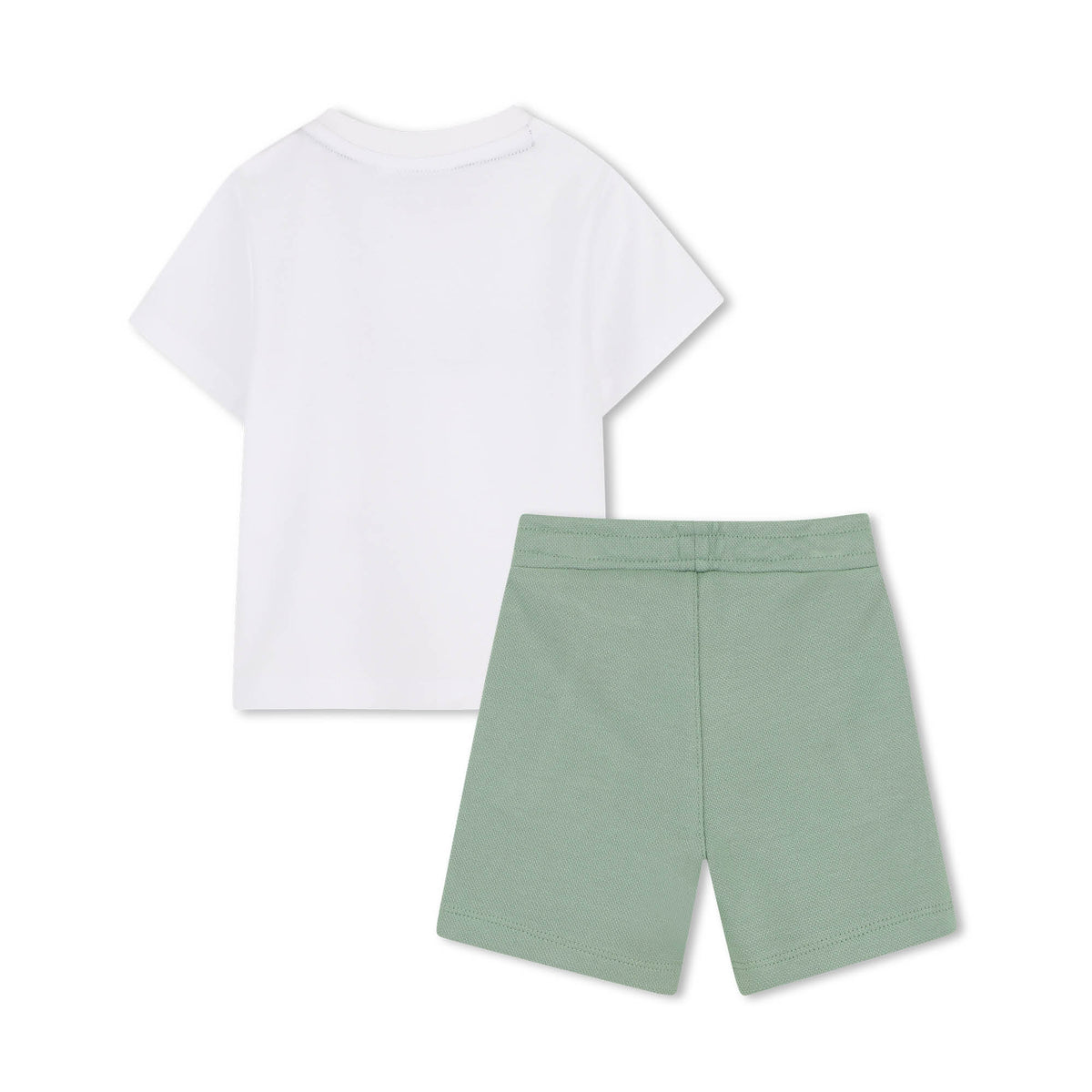 Boss Baby Boys Green & Navy Jersey Shorts Set | Casa Childrenswear