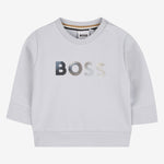 Boss Baby Boys Pale Blue Logo Sweatshirt | Casa Childrenswear