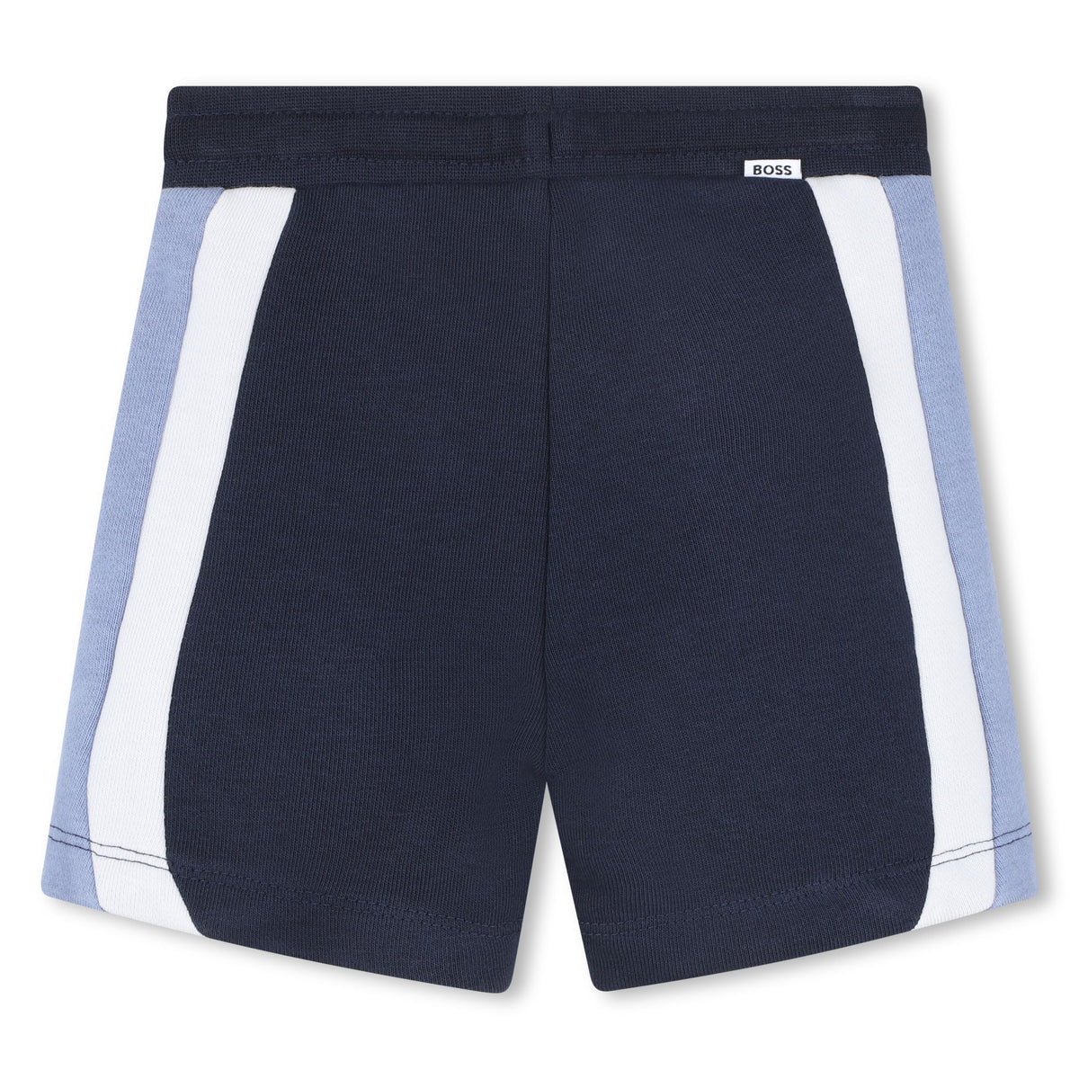 Boss Baby Boys Striped Navy Shorts | Casa Childrenswear