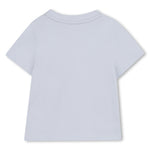 Boss Baby Boys Light Blue T-Shirt with Split Logo | Casa Childrenswear
