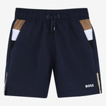 Boss Boys Navy Swim Shorts | Casa Childrenswear