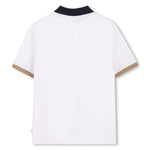 Boss Boys White Polo with Contrast | Casa Childrenswear