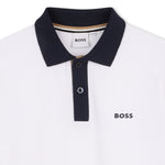 Boss Boys White Polo with Contrast | Casa Childrenswear