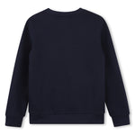 Boss Boys Navy Sweatshirt with Split Logo | Casa Childrenswear