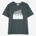 Boss Boys Pine T-Shirt with Split Logo | Casa Childrenswear