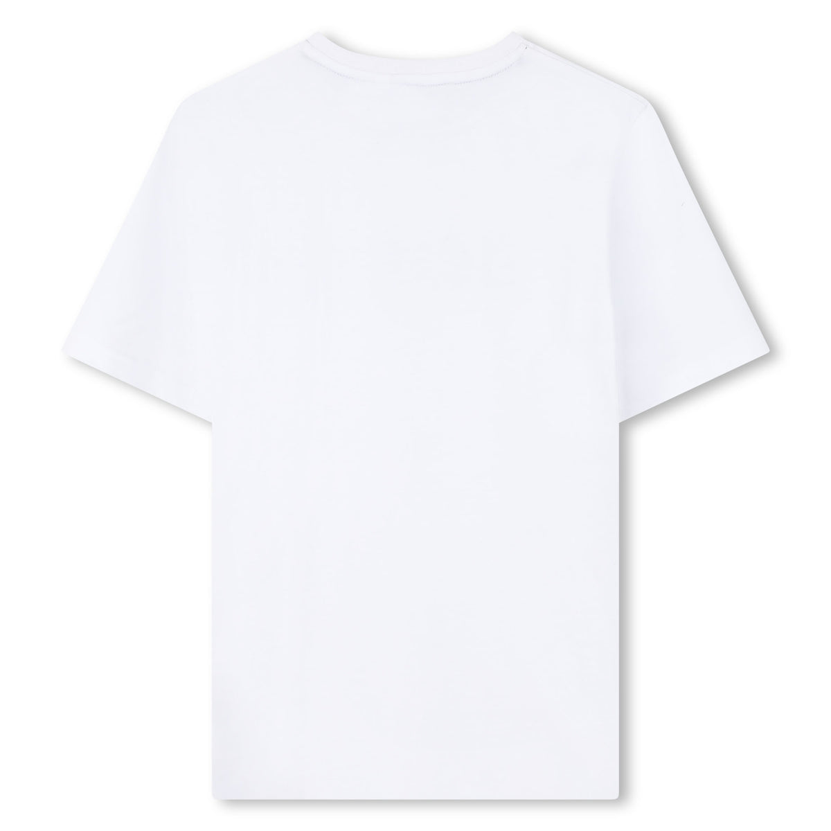 Boss Boys White T-Shirt with Gradient Logo | Casa Childrenswear