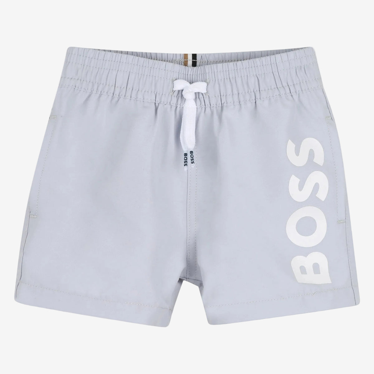 Boss Baby Boys Pale Blue Logo Swim Shorts | Casa Childrenswear