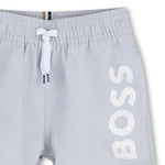 Boss Baby Boys Pale Blue Logo Swim Shorts | Casa Childrenswear