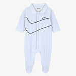 Boss Baby Boys Pale Blue Babygrow - front view
