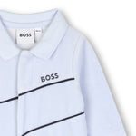 Baby Boys Pale Blue Babygrow