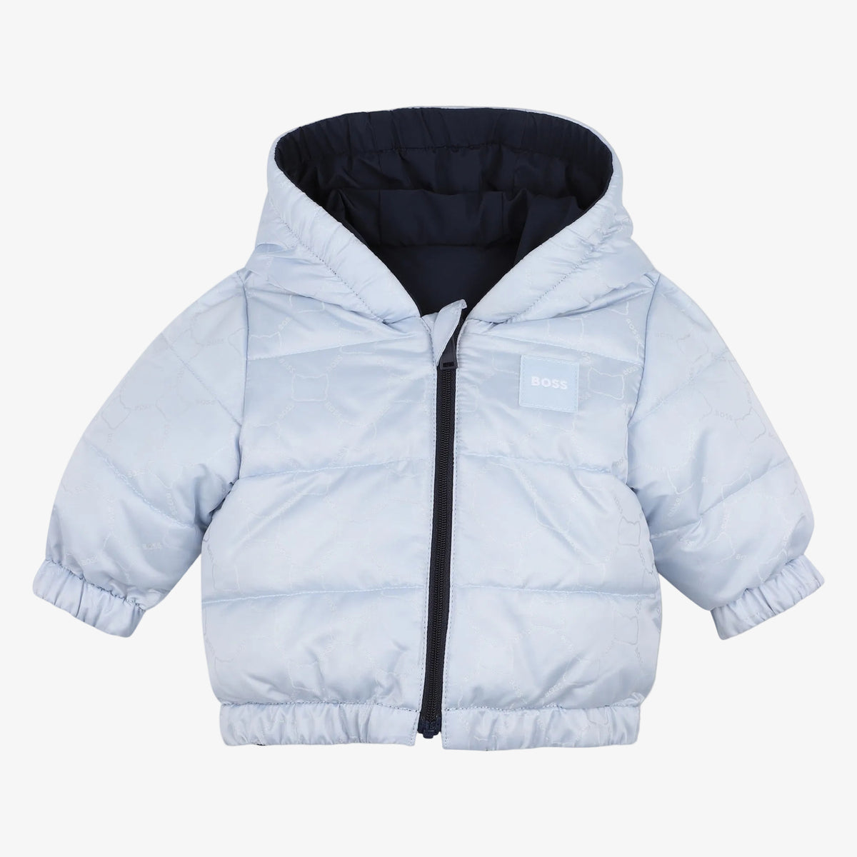 Boss Baby Boys Light Blue Reversible Jacket - front view