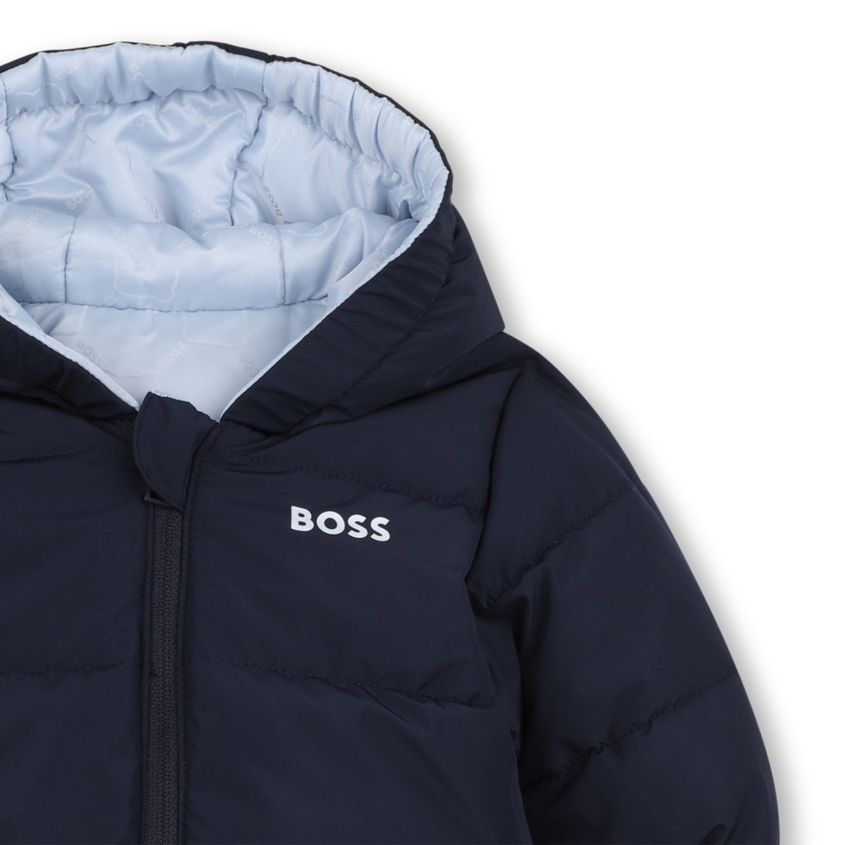 Baby Boys Light Blue Reversible Jacket