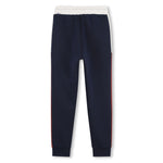 Boys Navy Contrast Tracksuit Bottoms
