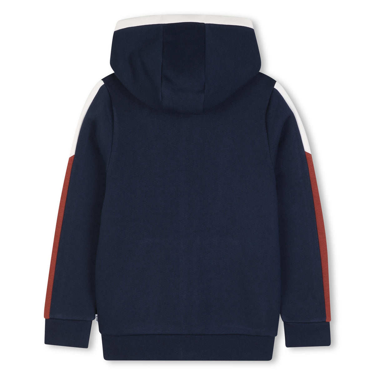 Boys Navy Contrast Hoodie