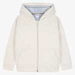 Boss Boys Ivory Logo Hoodie - front view