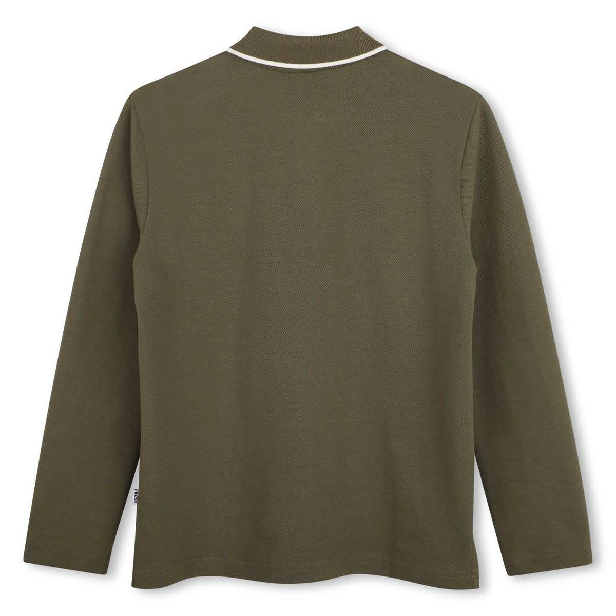 Boys Green Long Sleeve Polo