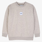 Boss Boys Grey Logo Sweatshirt - front view