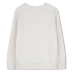 Boys Ivory Print Logo Sweatshirt
