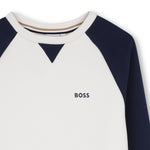 Boys Ivory Contrast Sweatshirt