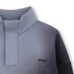 Boys Half Zip Spray Sweatshirt