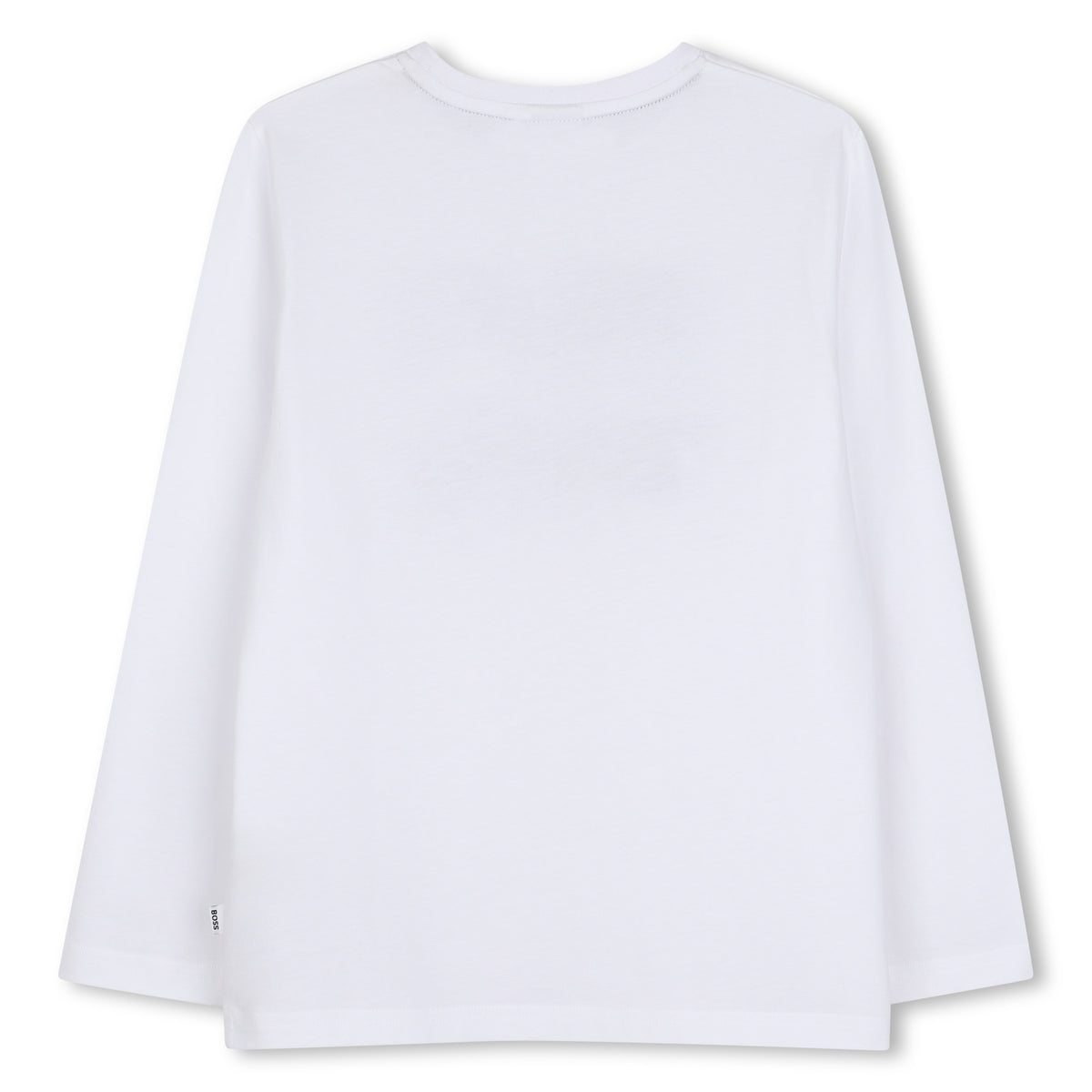 Boys White Graphic Long Sleeve T-Shirt