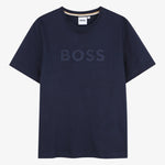 Boss Boys Navy T-Shirt - front view