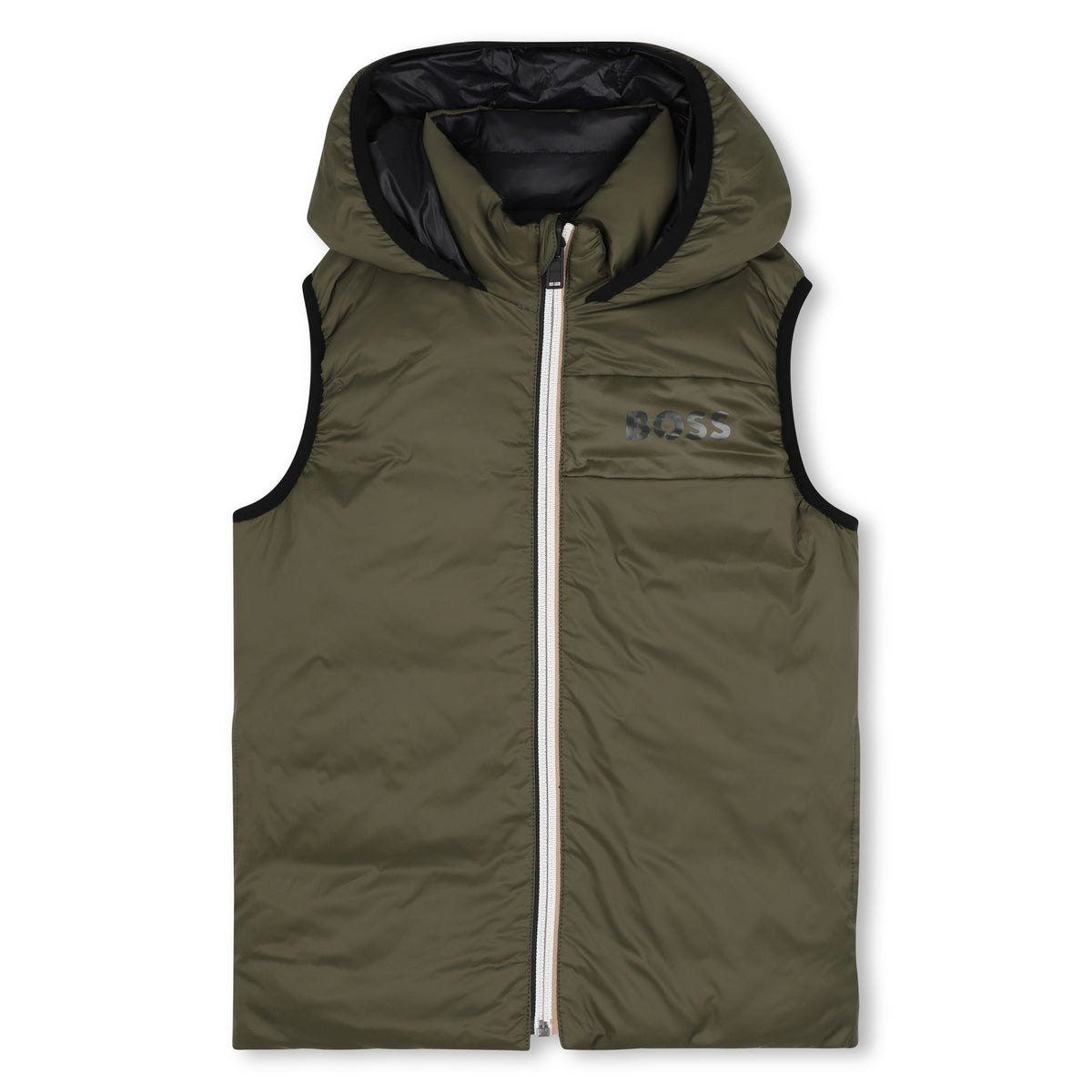 Boys Green Reversible Gilet