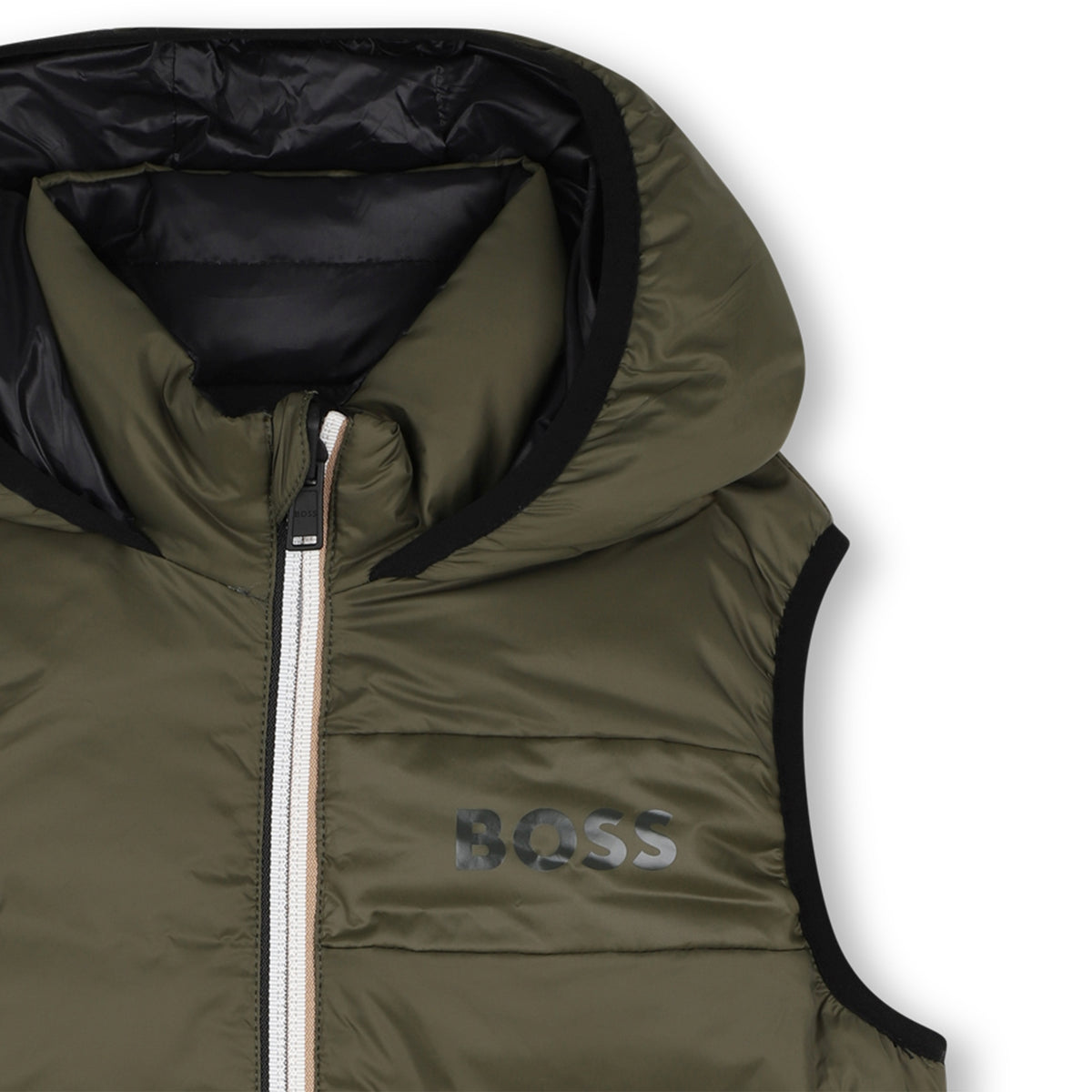 Boys Green Reversible Gilet