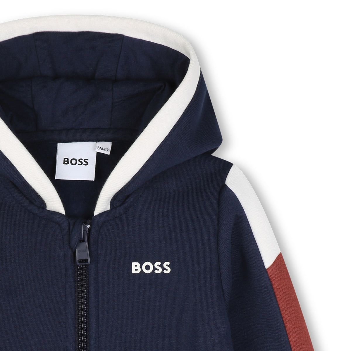 Infant Boys Navy Contrast Hoodie