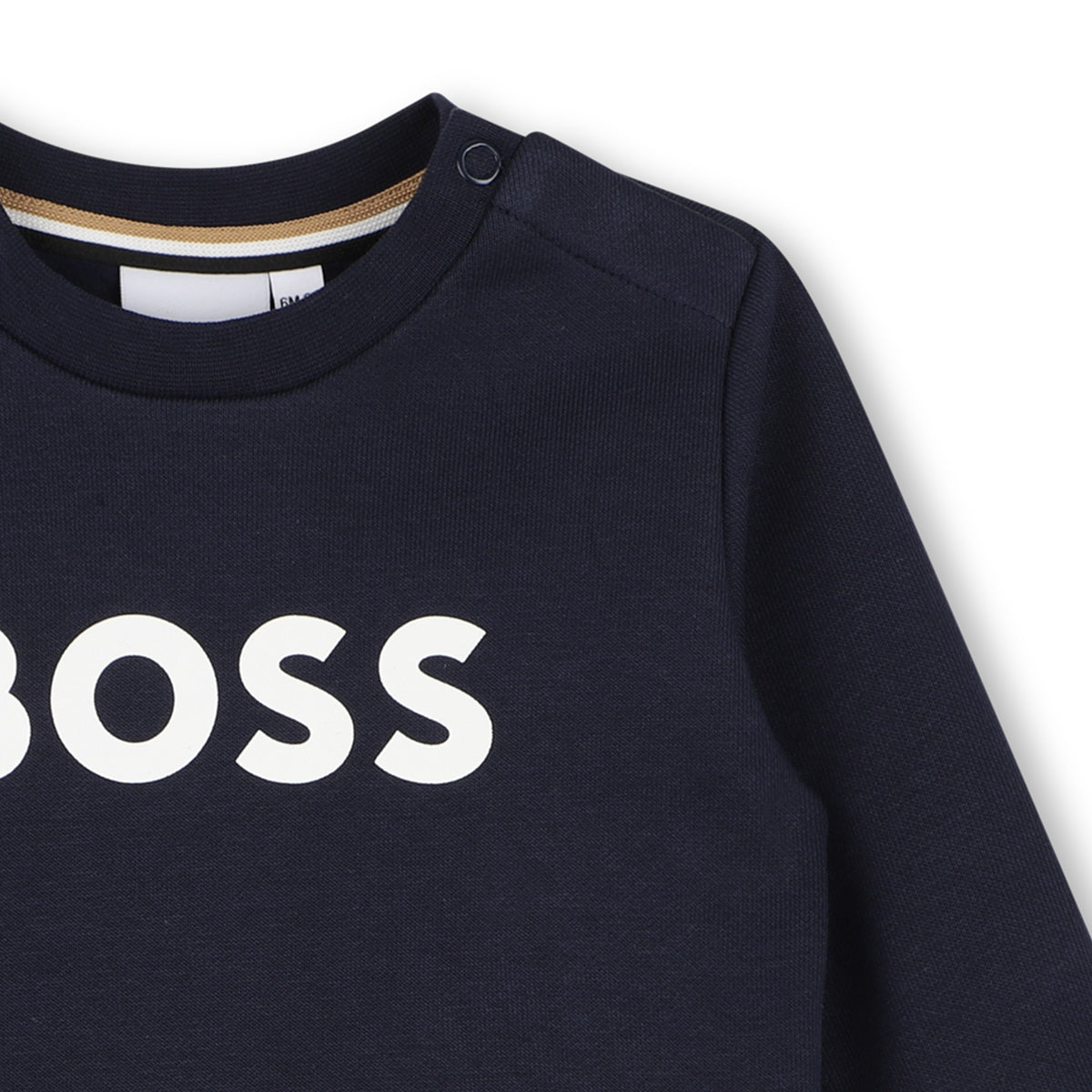 Infant Boys Print Logo Navy Sweatshirt