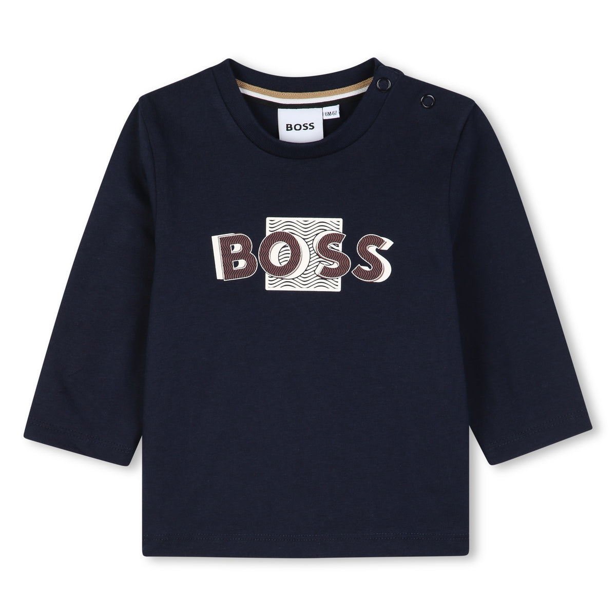 Infant Boys Navy Long Sleeve T-Shirt